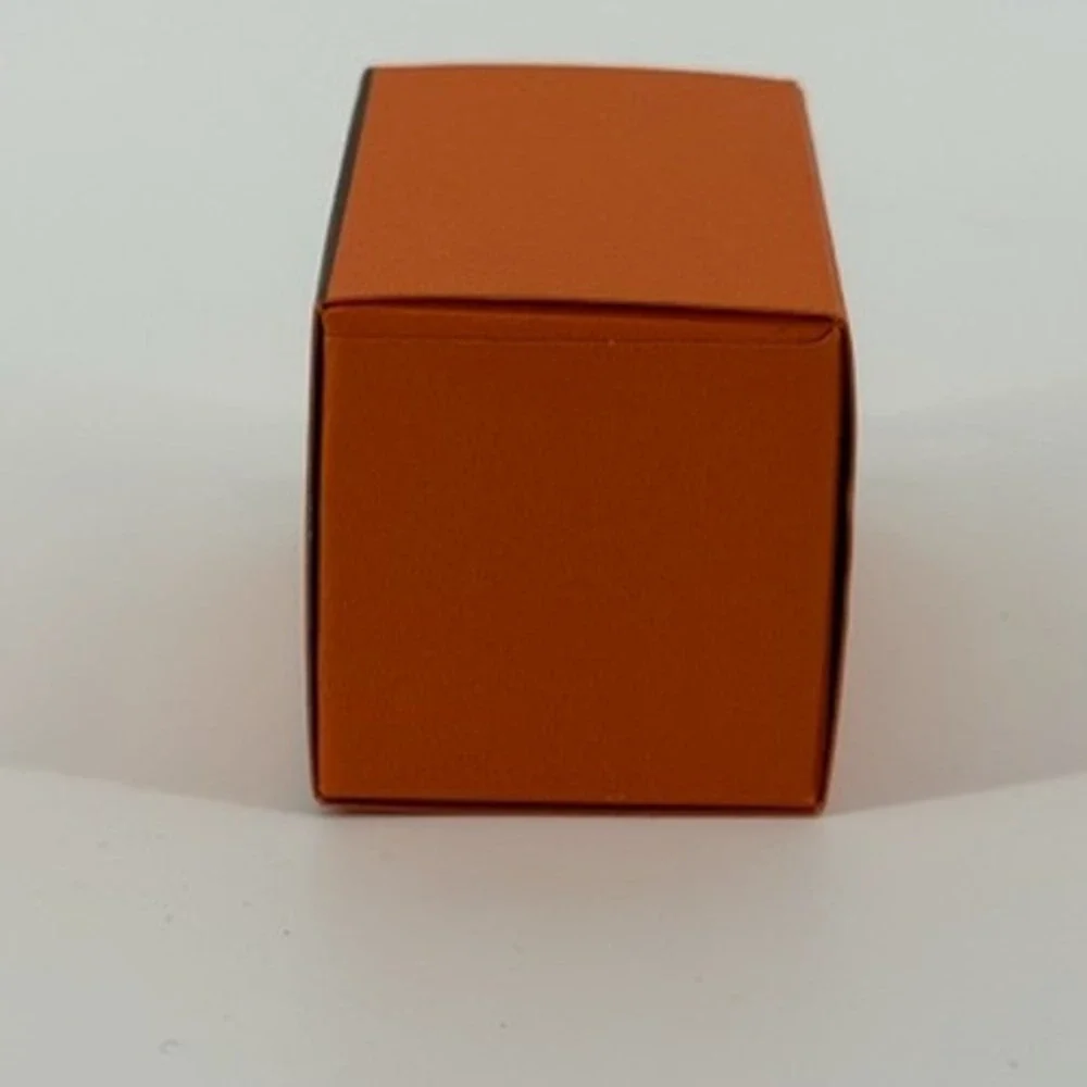 Hermes Paris Small Orange Jewelry Gift Box Sliding Drawer 2.5x1.5x1.5 Inch